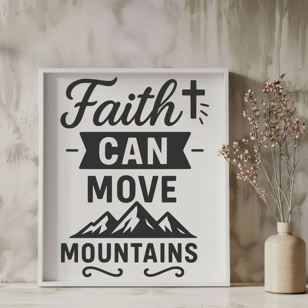 Inspiring Faith Quote Graphics A collection of inspirational quotes about faith in a modern, clean design.