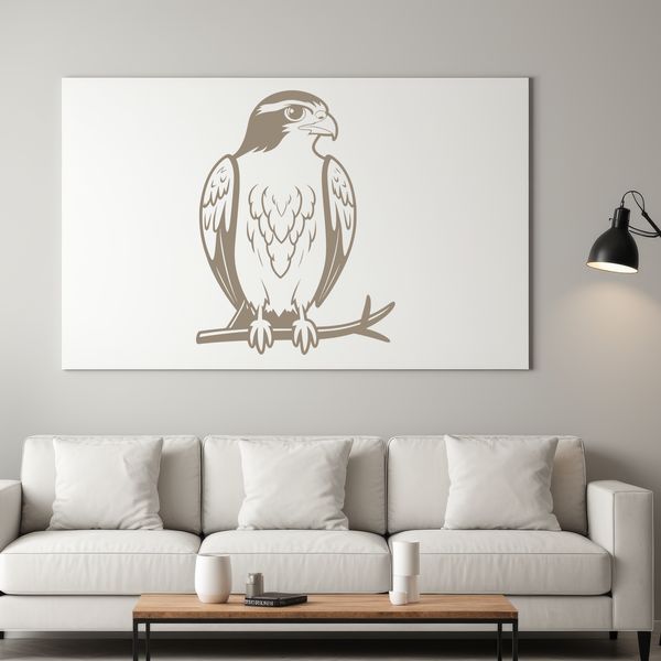 Falcon Bird Silhouette Vector Art Illustration of a falcon bird in simple silhouette vector art format for commercial and personal use.
