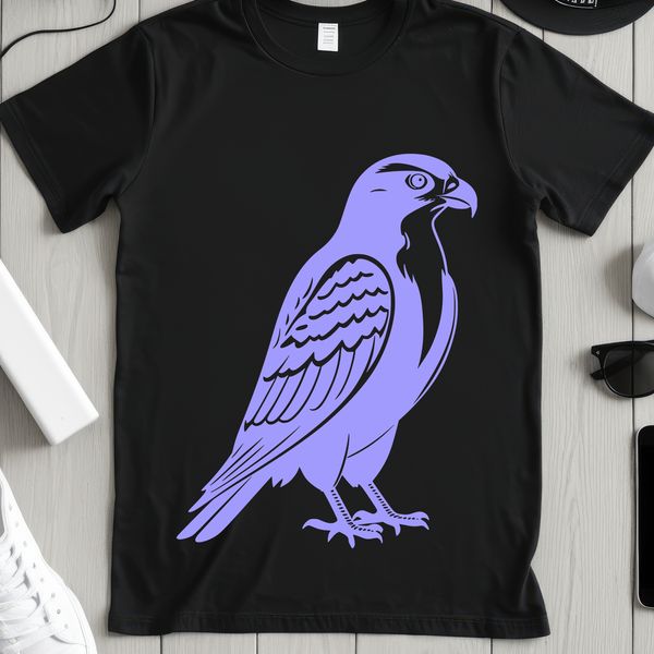 Detailed Falcon Illustration for Cutting Machines A detailed vector illustration of a falcon in flight, suitable for cutting machines or laser engraving.