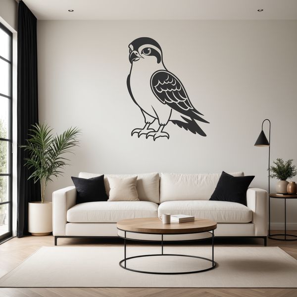 Detailed Falcon SVG Design for Commercial Use A detailed vector illustration of a falcon in flight, ideal for commercial or personal use.