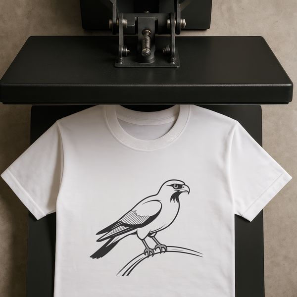 Beautiful Falcon Silhouette Cut File A detailed vector illustration of a falcon in flight.