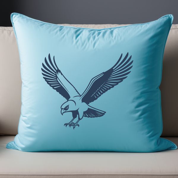Free Bird Silhouette SVG Cut File A detailed illustration of a falcon in flight, suitable for vector designs.