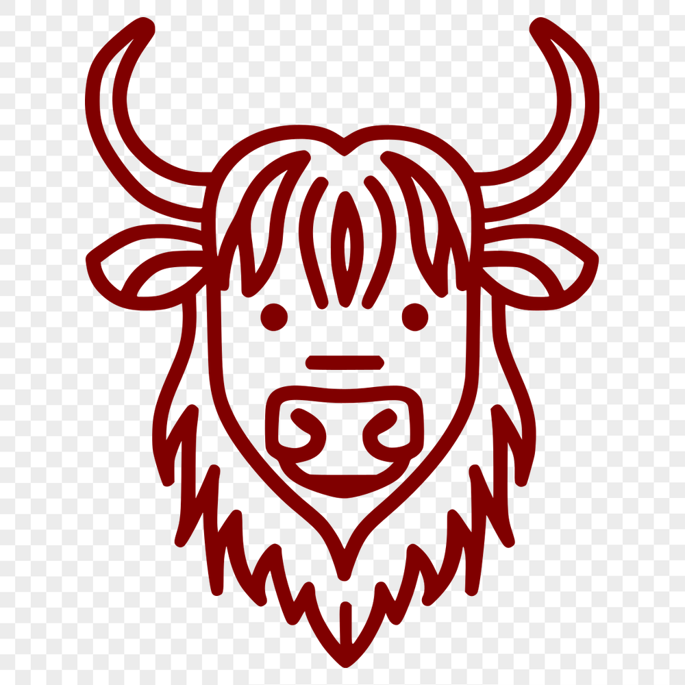 Unique Cow Printable Image DXF - Free Download