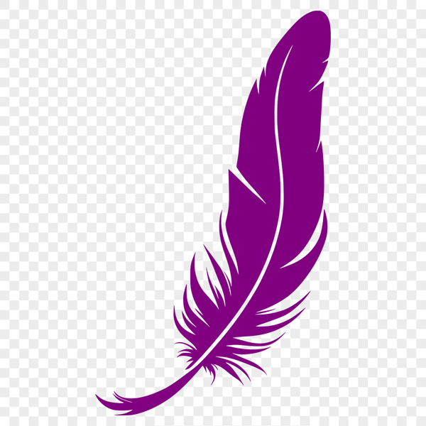 Free SVG Feather Clip Art Download A single feather illustration created using vector art.