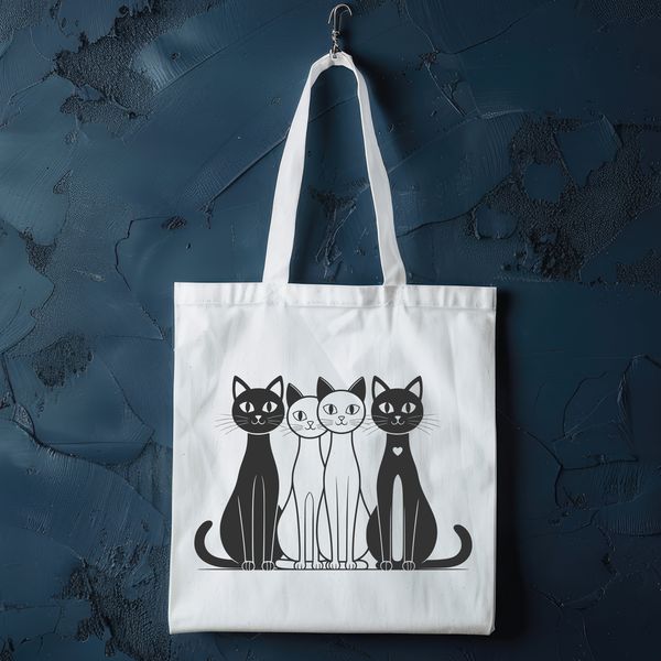 A cartoon-style illustration of a domesticated feline animal.
