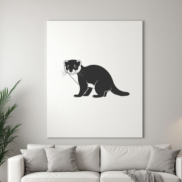 Free Vector Ferret Artwork Illustrated vector ferret graphic for commercial or personal use