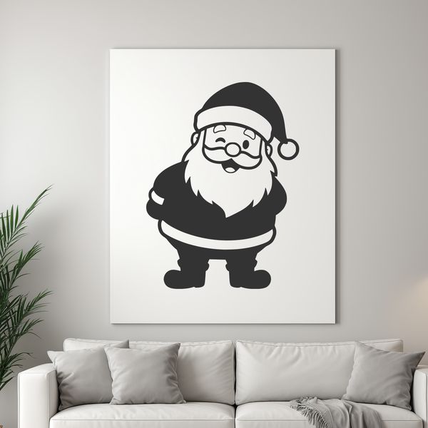 Image of a traditional Christmas figure in red suit and hat, suitable for commercial or personal use.