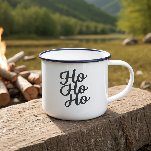 A festive collection of illustrated Christmas quotes featuring the iconic phrase Ho Ho Ho.