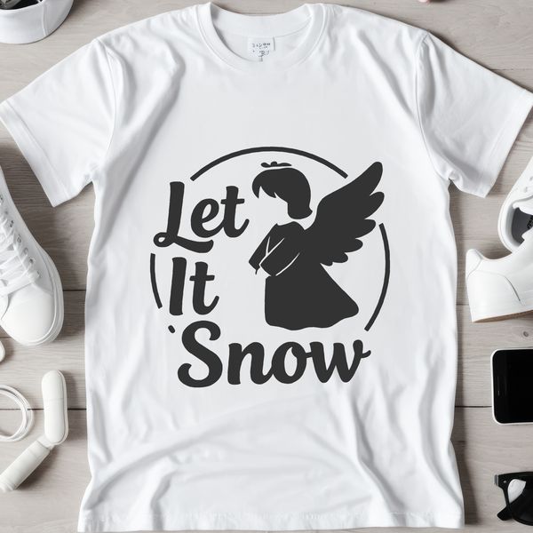 A festive Christmas quote with snowflakes, perfect for holiday decorations or DIY projects.