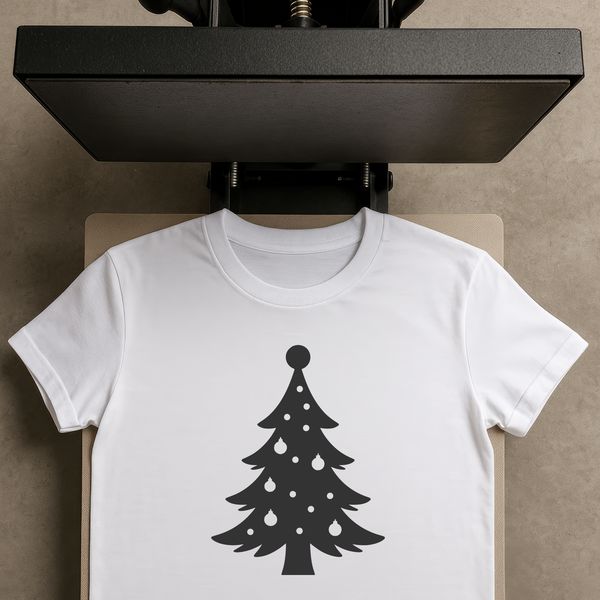 A decorative Christmas tree illustration with intricate details, suitable for commercial or personal use as a vector graphic.