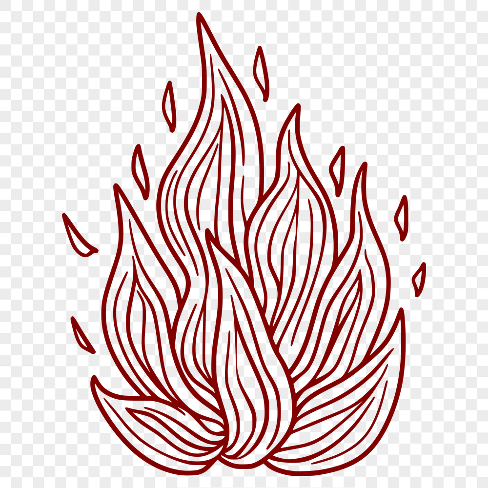 Stunning Flames PNG