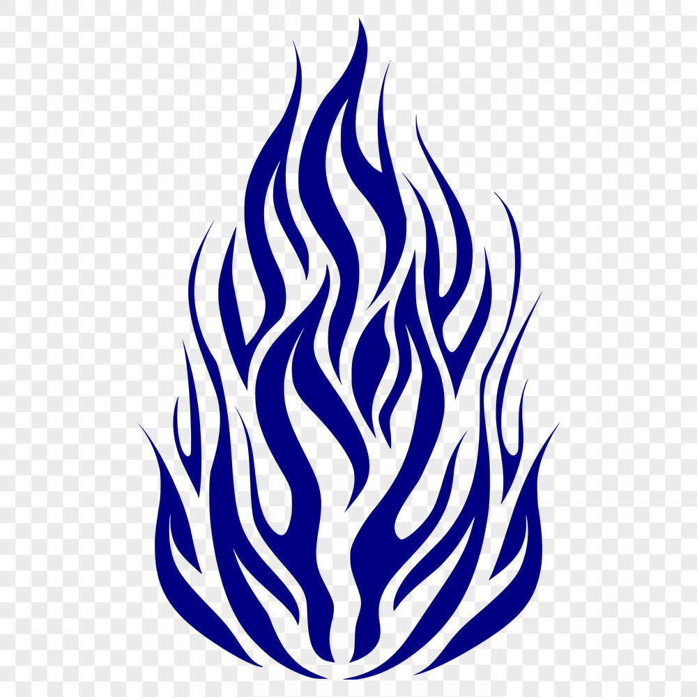 Unique Fire Stencil