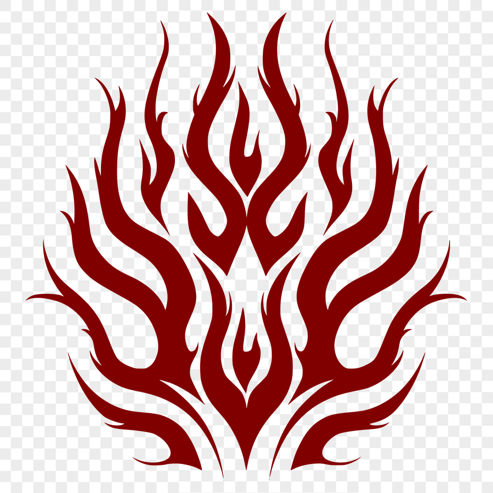 Creative Flames Vector Drawing