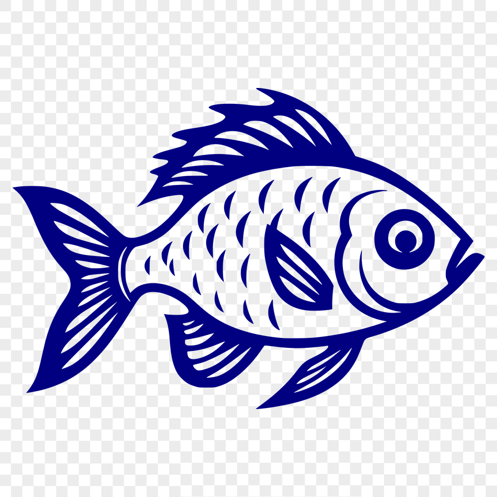 Free Unique Fish Digital Drawing