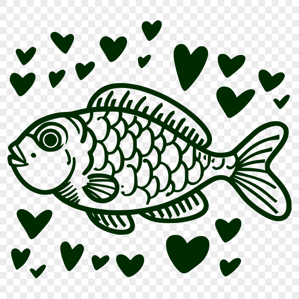 Free Beautiful Fish Vector Craft File