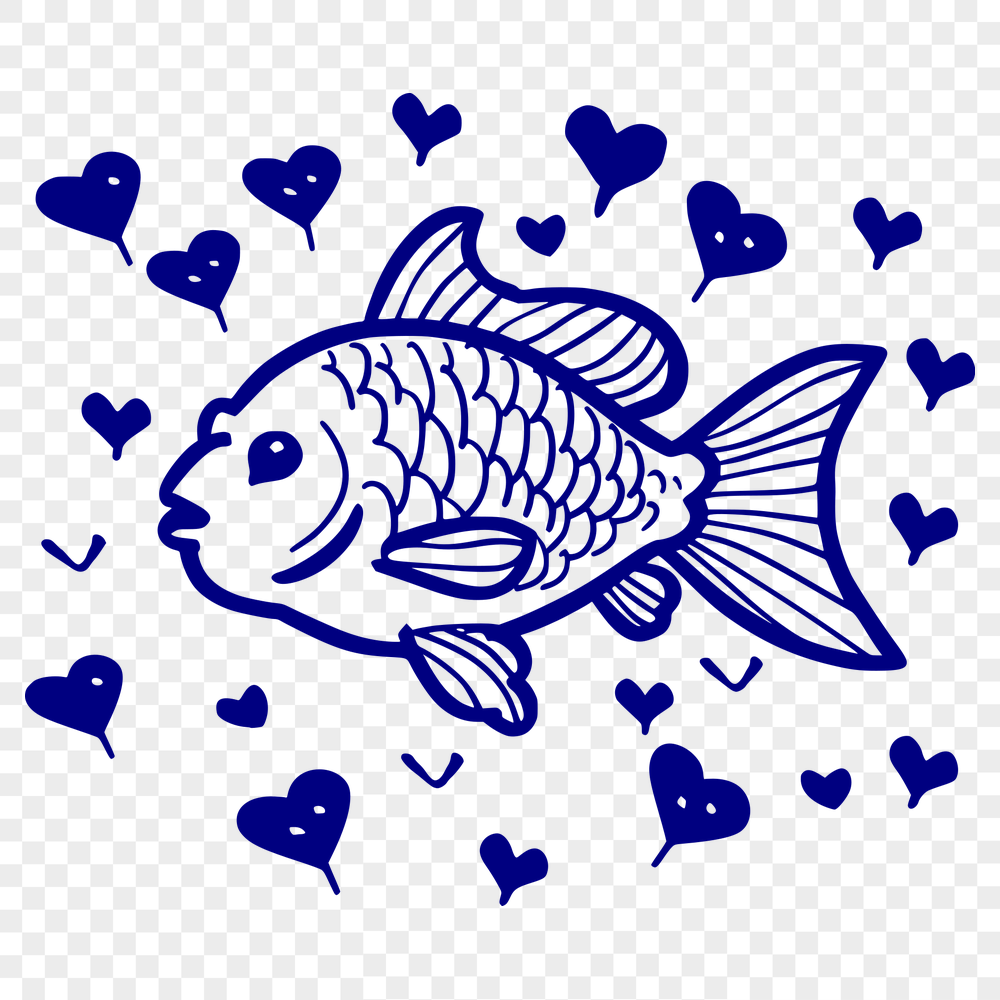 Free Unique Fish Vector Drawing