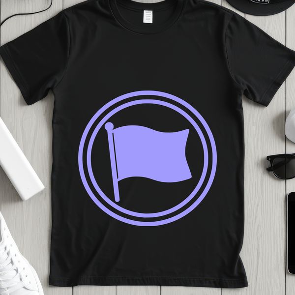 Simple outline vector art of a national flag for commercial use.