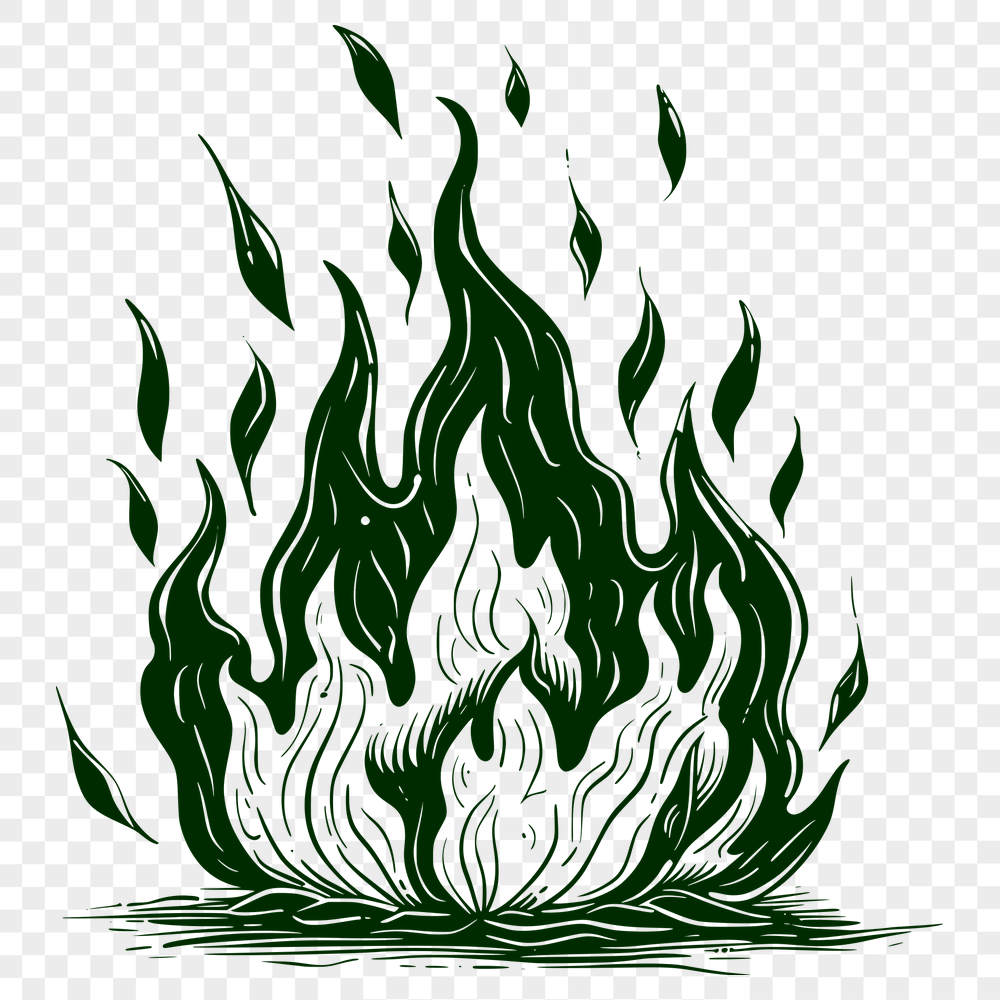 Free Beautiful Flames Template