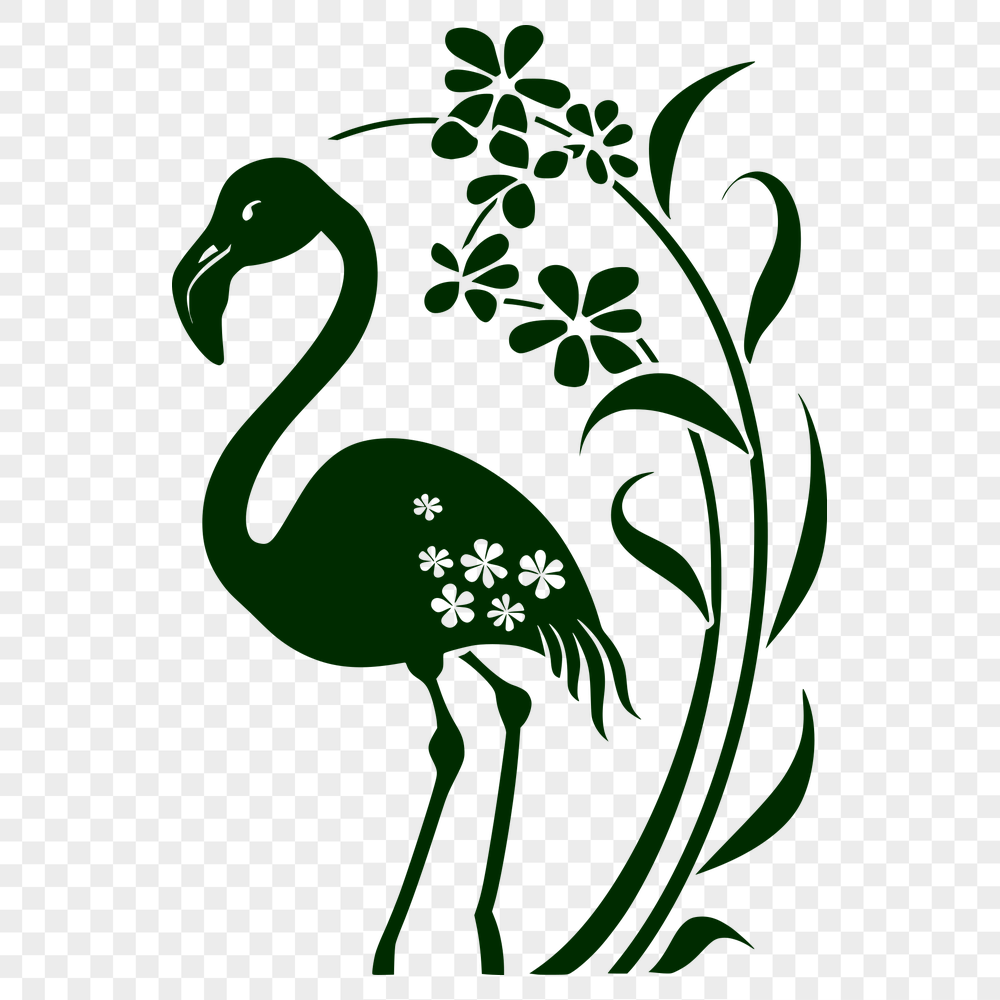 Ornate Flamingo Vector Craft File