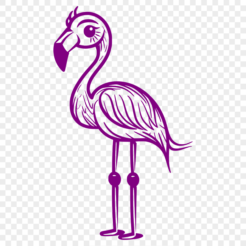 Unique Flamingo Printable Artwork