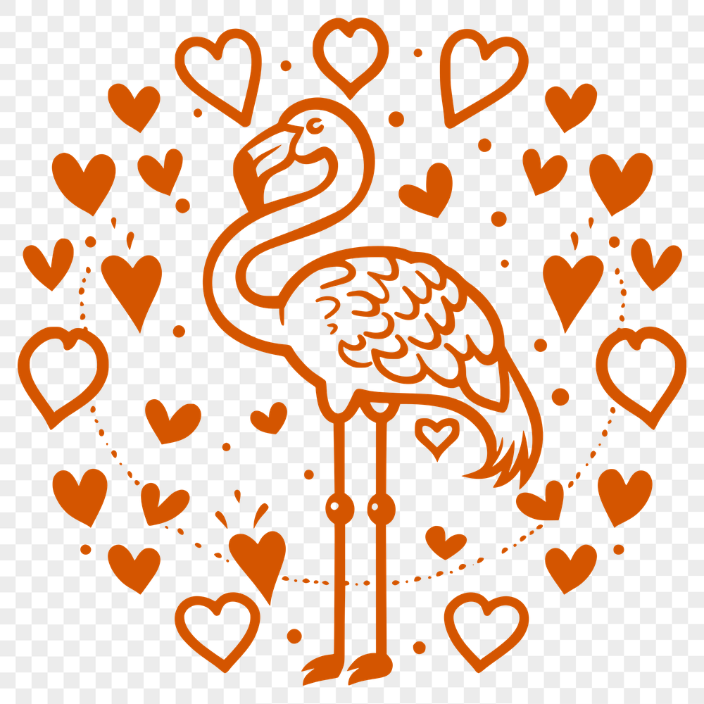 Beautiful Flamingo SVG