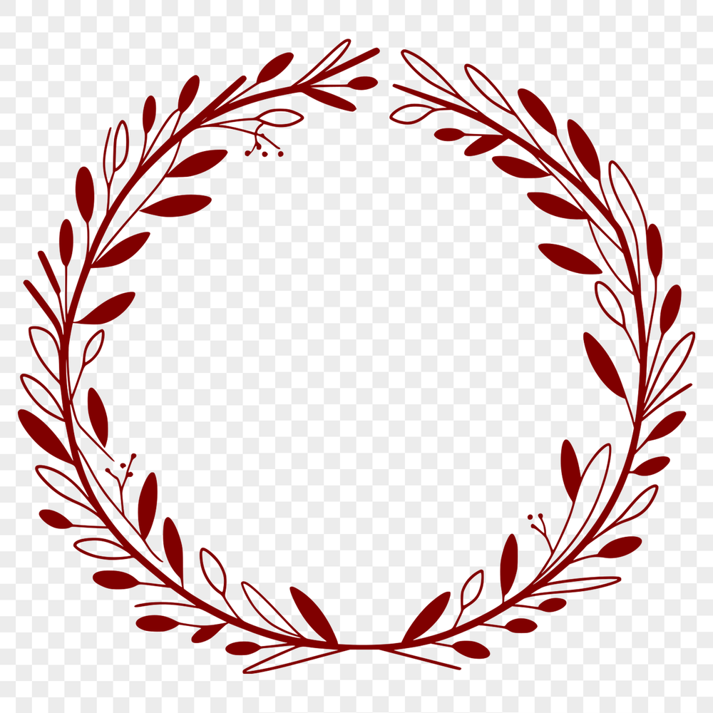 Beautiful Floral Design Wreath A floral wreath design created as a vector graphic, suitable for various digital applications.