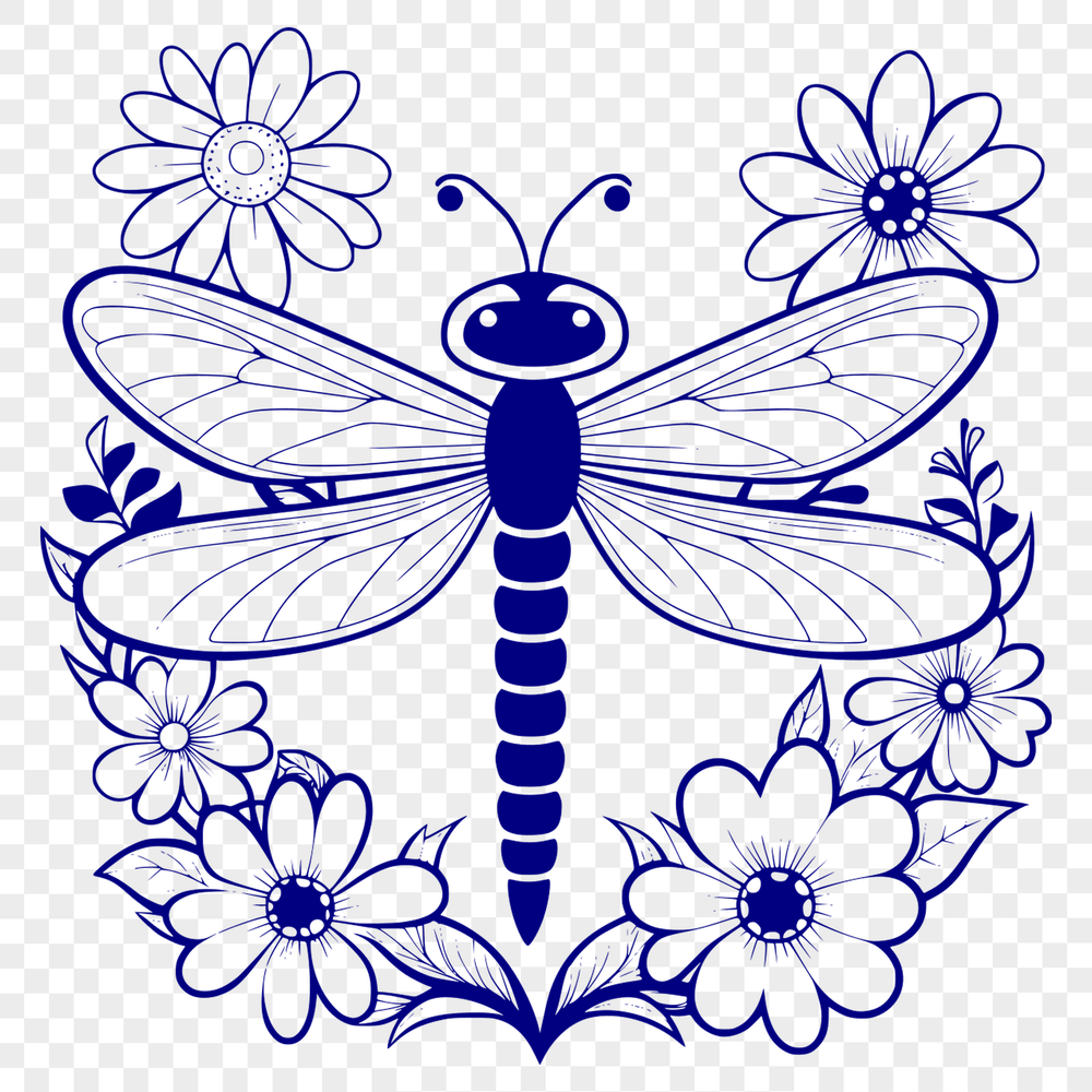 Free Vector Dragonfly Graphic Art A colorful dragonfly illustrated in vector format for graphic design projects.