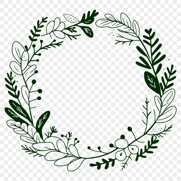 Free SVG Wreath Clip Art for Download A floral wreath design created in vector format as a downloadable SVG file.