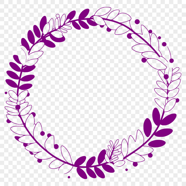A customizable SVG wreath template suitable for various cutting machines and design software.