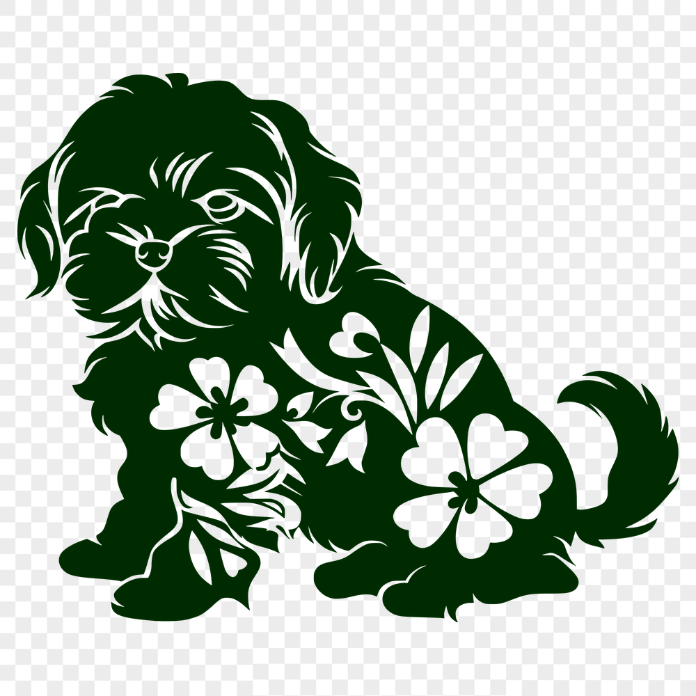 Free Beautiful Shih Tzu Vector Image