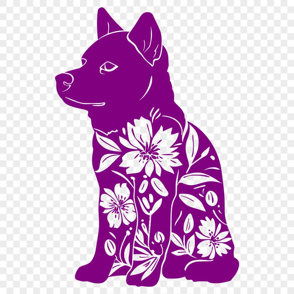 Sitting Shiba Inu SVG