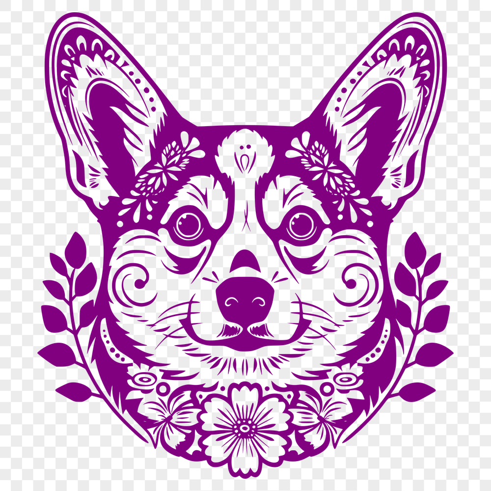 Creative Welsh Corgi Stencil