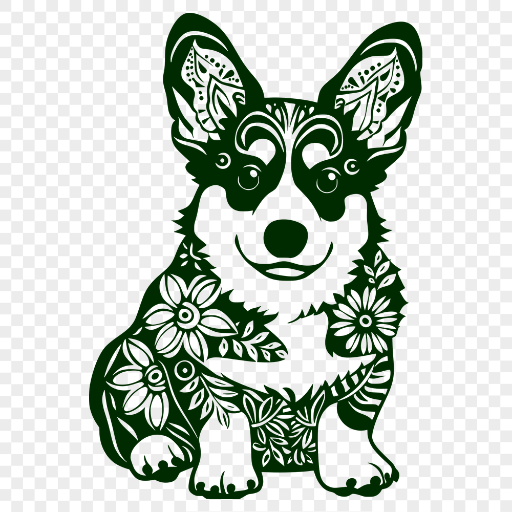 Free Sitting Welsh Corgi PNG