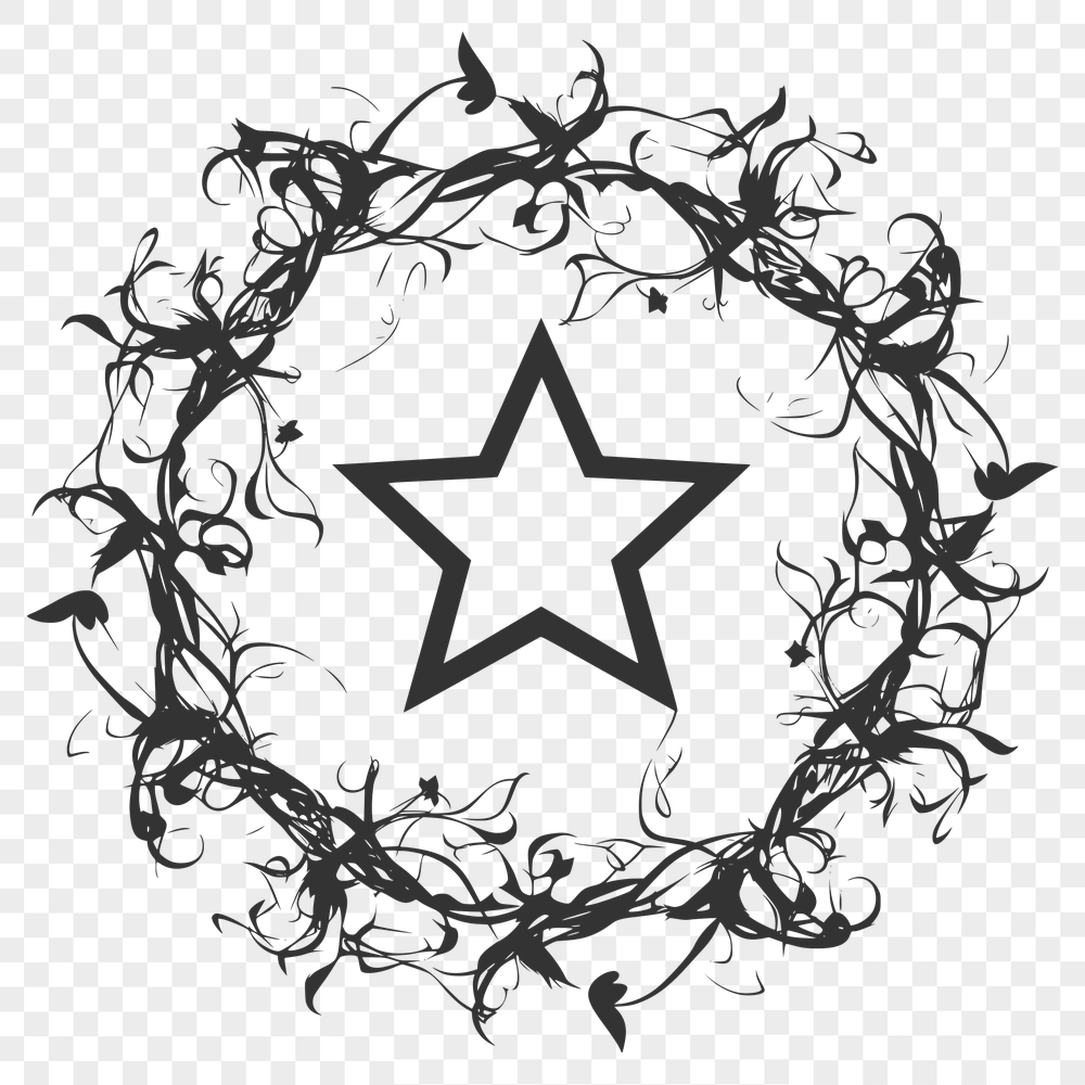 Stunning Star Vector Drawing - Free PNG