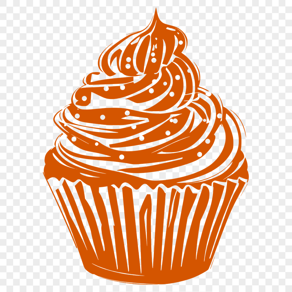 Free Beautiful Cupcake Vector Illustration