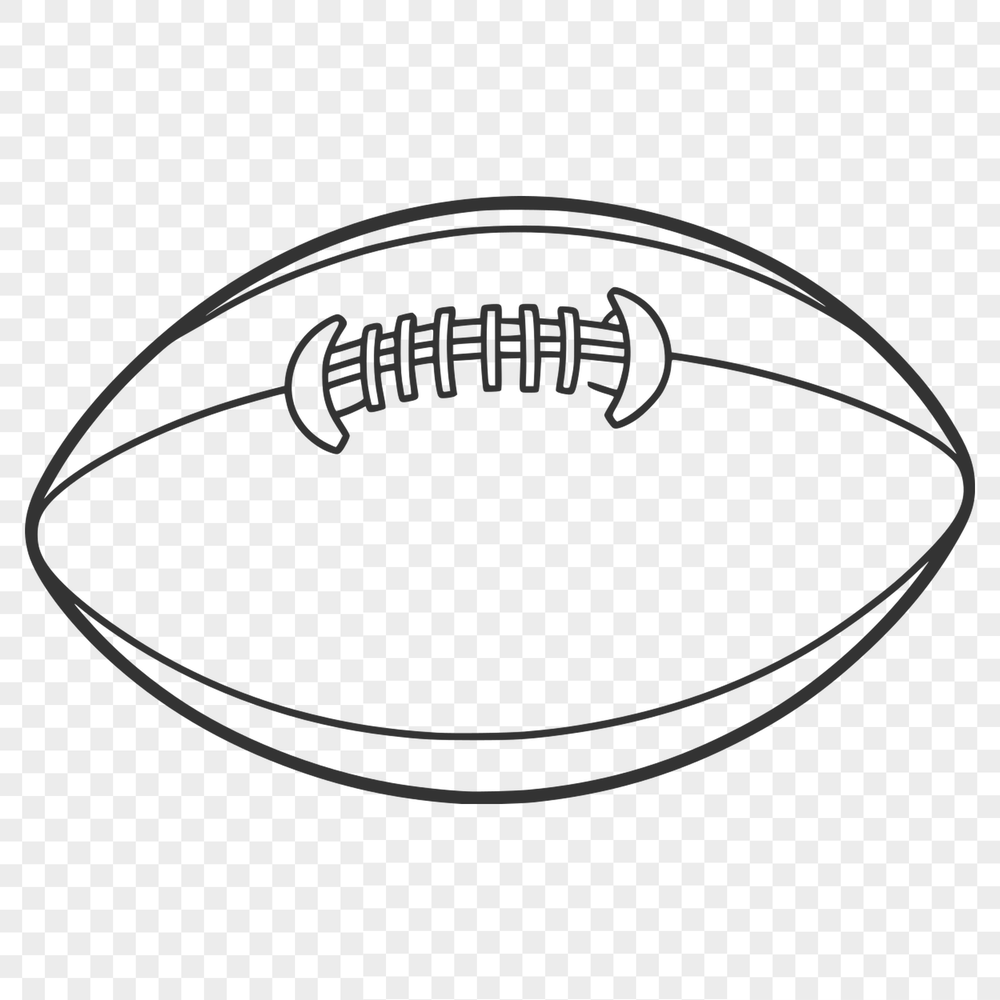 Detailed American Football Design A detailed illustration of an American Football, suitable for vector design and cutting machines.