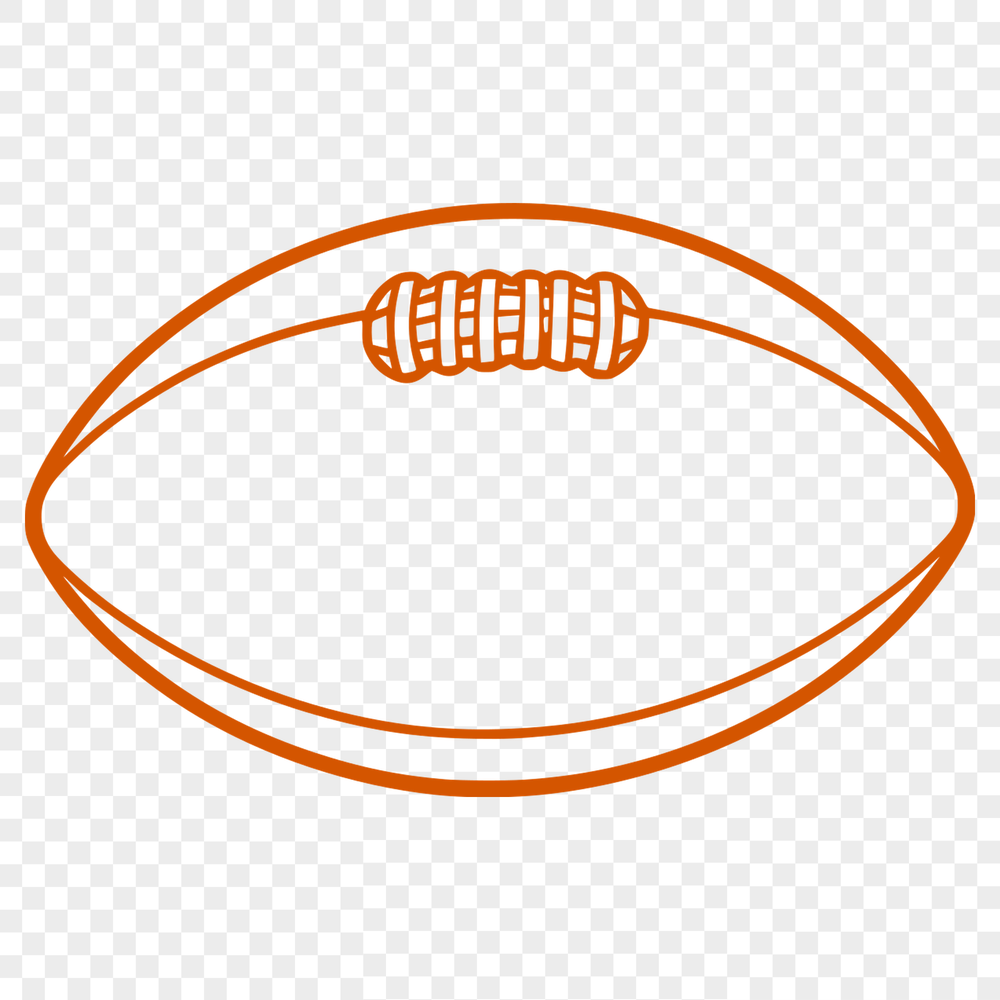 A high-quality illustration of a football used in the sport.