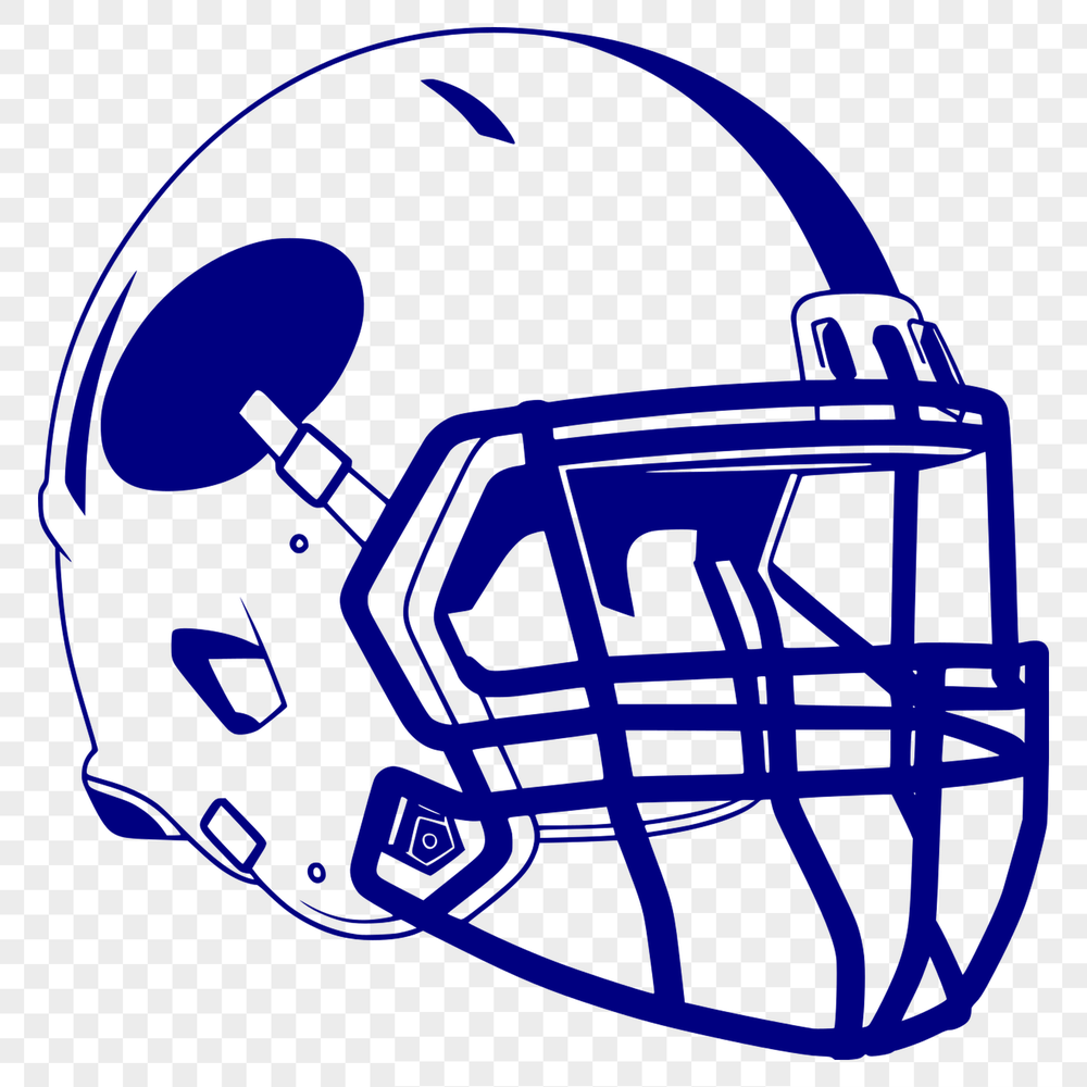 Free Vector Football Helmet Design American football icon with a stylized football helmet, suitable for vector art and graphic design.