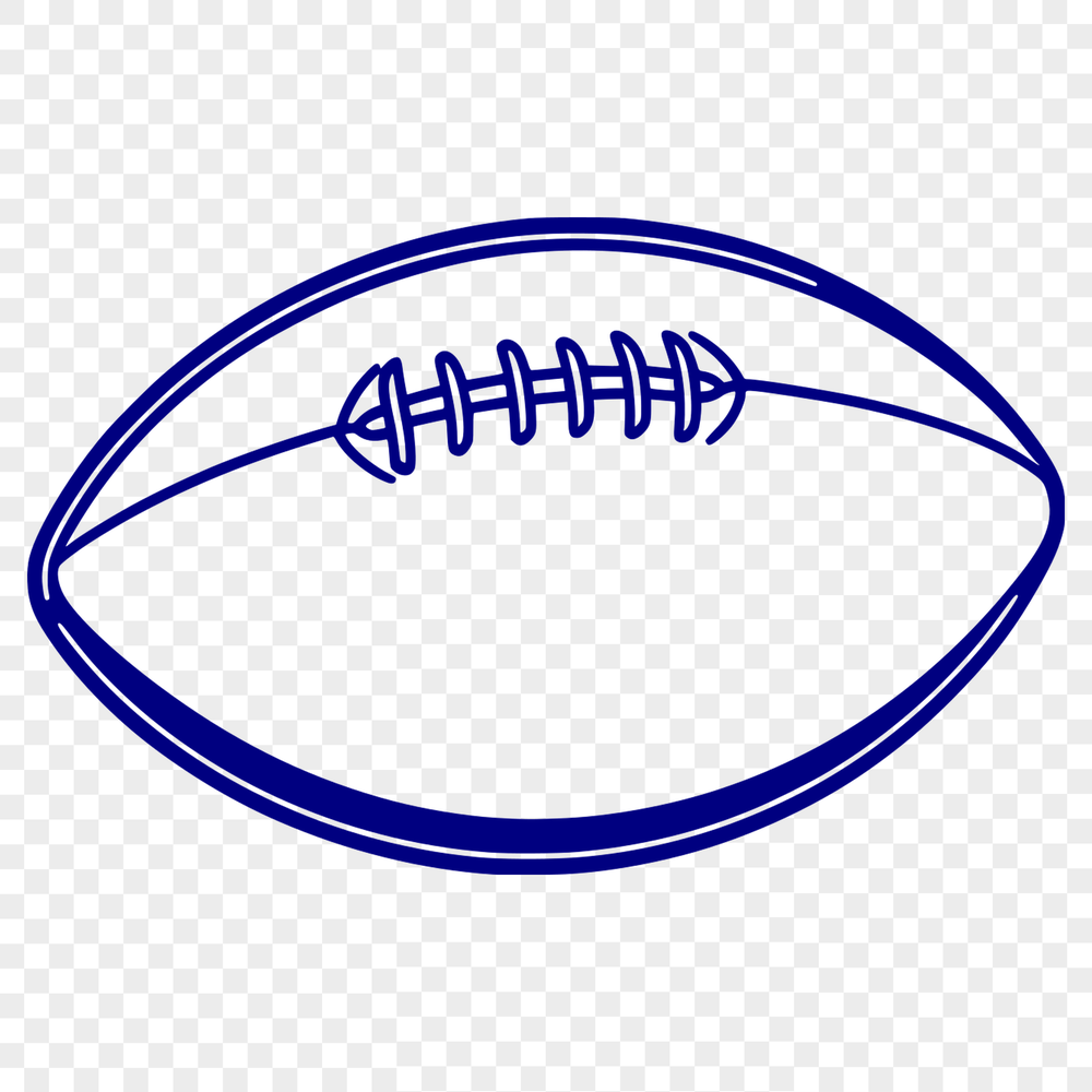 Classic Sports Ball Illustration A high-quality SVG illustration of a classic American football, perfect for various applications.