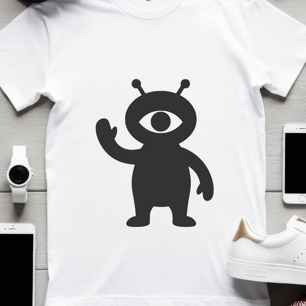 An extraterrestrial being with a futuristic design, suitable for sci-fi projects and creative uses.