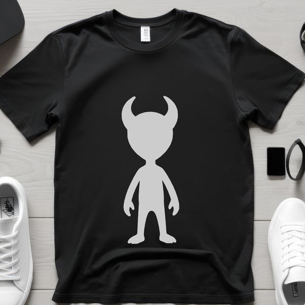 An extraterrestrial creature with a futuristic design, suitable for vector art and cutting machine projects.