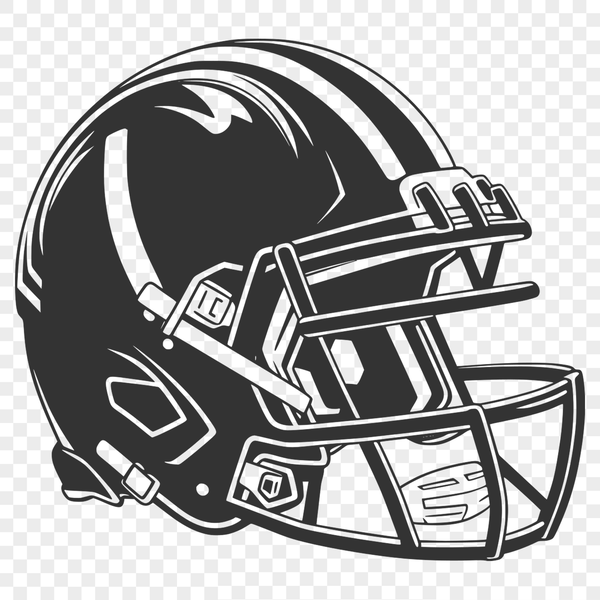 A stylized illustration of an American football with laces and a worn texture, suitable for vector design.