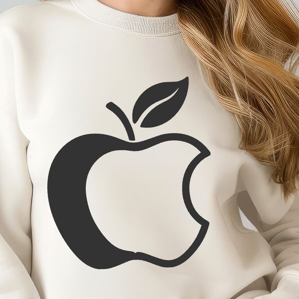 Red Delight SVG Illustration A detailed digital illustration of a single red apple with stem.