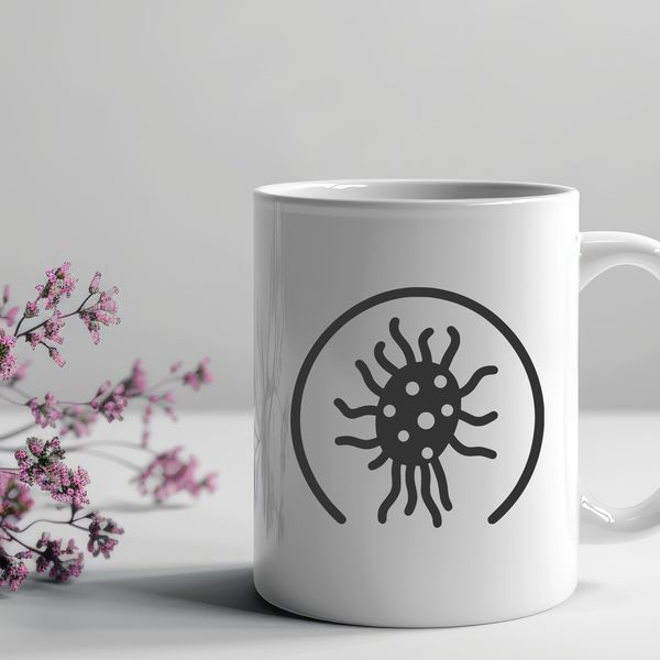 Bacterium Vector Graphics Design Asset A detailed illustration of a bacterium, suitable for vector graphics design.