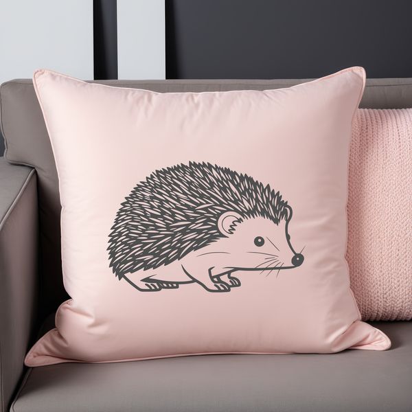 Quirky Hedgehog Vector A vector illustration of a hedgehog in a simple design.
