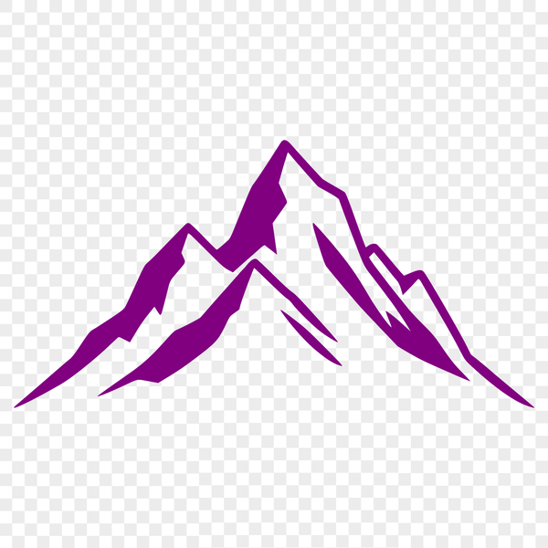 A detailed illustration of a majestic mountain landscape in vector format.