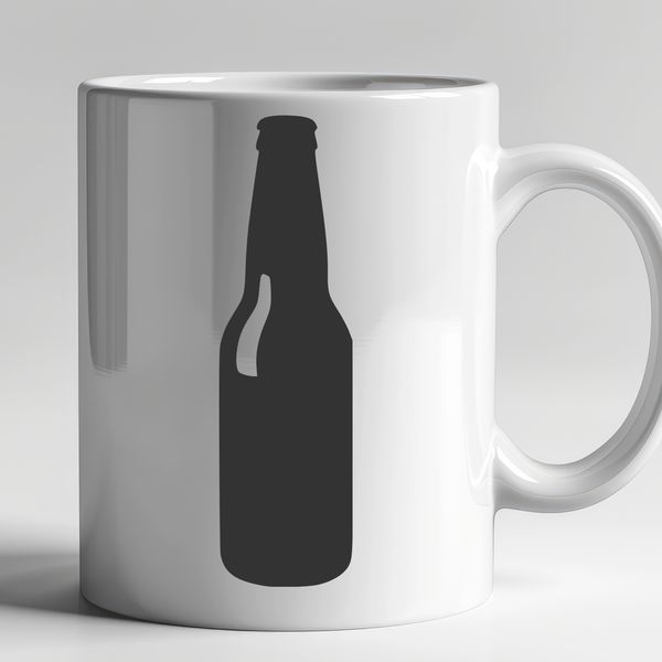 Free Vector Beer Graphic Design A vector graphic representation of a beer bottle with detailed illustration.