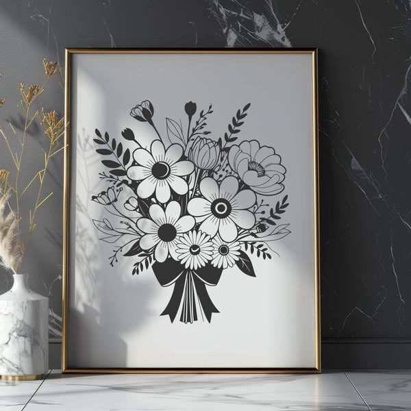 Colorful Wedding Decoration Flowers A bouquet of fresh flowers in various colors, ideal for wedding decoration or Mother's Day gift.