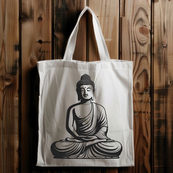 Buddha Icon A minimalist illustration of the Buddha, suitable for various digital applications.