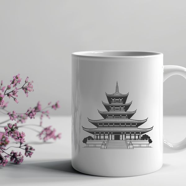 A traditional Buddhist temple with ornate details and intricate architecture.